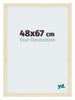 Mura MDF Photo Frame 48x67cm Sand Swept Front Size | Yourdecoration.co.uk