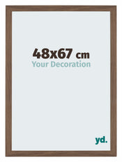 Mura MDF Photo Frame 48x67cm Walnut Dark Front Size | Yourdecoration.co.uk