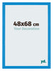Mura MDF Photo Frame 48x68cm Bright Blue Front Oblique | Yourdecoration.co.uk