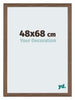 Mura MDF Photo Frame 48x68cm Sonoma Oak Front Oblique | Yourdecoration.co.uk