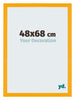 Mura MDF Photo Frame 48x68cm Yellow Front Oblique | Yourdecoration.co.uk