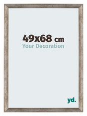 Mura MDF Photo Frame 49x68cm Metal Vintage Front Size | Yourdecoration.co.uk