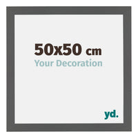 Mura MDF Photo Frame 50x50cm Anthracite Size | Yourdecoration.co.uk