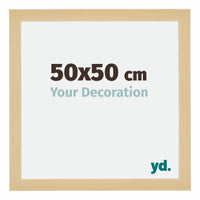 Mura MDF Photo Frame 50x50cm Maple Decor Front Size | Yourdecoration.co.uk
