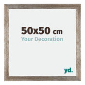 Mura MDF Photo Frame 50x50cm Metal Vintage Front Size | Yourdecoration.co.uk