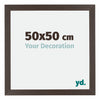 Mura MDF Photo Frame 50x50cm Oak Dark Front Size | Yourdecoration.co.uk