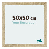 Mura MDF Photo Frame 50x50cm Sonoma Oak Front Size | Yourdecoration.co.uk