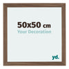 Mura MDF Photo Frame 50x50cm Walnut Dark Front Size | Yourdecoration.co.uk