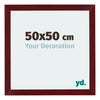 Mura MDF Photo Frame 50x50cm Winered Wiped Front Size | Yourdecoration.co.uk