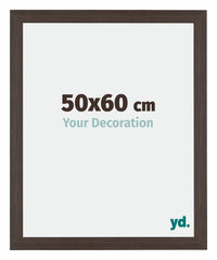 Mura MDF Photo Frame 50x60cm Oak Dark Front Size | Yourdecoration.co.uk