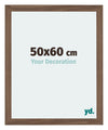 Mura MDF Photo Frame 50x60cm Walnut Dark Front Size | Yourdecoration.co.uk