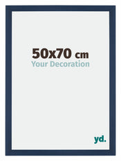 Mura MDF Photo Frame 50x70cm Dark Blue Swept Front Size | Yourdecoration.co.uk