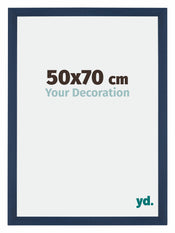 Mura MDF Photo Frame 50x70cm Dark Blue Swept Front Size | Yourdecoration.co.uk