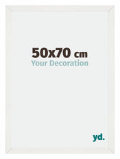 Mura MDF Photo Frame 50x70cm White Wiped Front Size | Yourdecoration.co.uk