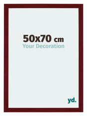 Mura MDF Photo Frame 50x70cm Winered Wiped Front Size | Yourdecoration.co.uk