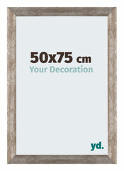 Mura MDF Photo Frame 50x75cm Metal Vintage Front Size | Yourdecoration.co.uk