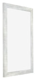 Mura MDF Photo Frame 50x75cm Silver Glossy Vintage Front Oblique | Yourdecoration.co.uk