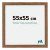 Mura MDF Photo Frame 55x55cm Oak Rustic Front Size | Yourdecoration.co.uk