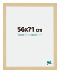 Mura MDF Photo Frame 56x71cm Maple Decor Front Size | Yourdecoration.co.uk