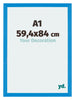 Mura MDF Photo Frame 59 4x84cm A1 Bright Blue Front Size | Yourdecoration.co.uk