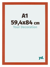 Mura MDF Photo Frame 59 4x84cm A1 Orange Front Size | Yourdecoration.co.uk