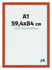 Mura MDF Photo Frame 59 4x84cm A1 Orange Front Size | Yourdecoration.co.uk
