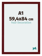 Mura MDF Photo Frame 59 4x84cm A1 Winered Wiped Front Size | Yourdecoration.co.uk