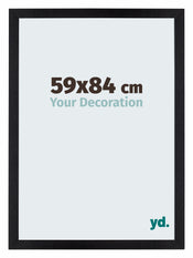 Mura MDF Photo Frame 59x84cm Black Matte Front Size | Yourdecoration.co.uk