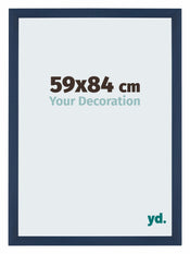 Mura MDF Photo Frame 59x84cm Dark Blue Swept Front Size | Yourdecoration.co.uk