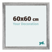 Mura MDF Photo Frame 60x60cm Gray Wiped Front Size | Yourdecoration.co.uk