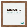 Mura MDF Photo Frame 60x60cm Oak Rustic Front Size | Yourdecoration.co.uk