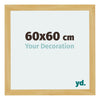 Mura MDF Photo Frame 60x60cm Pine Design Front Size | Yourdecoration.co.uk