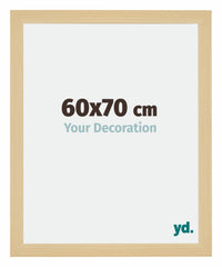 Mura MDF Photo Frame 60x70cm Maple Decor Front Size | Yourdecoration.co.uk