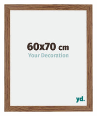 Mura MDF Photo Frame 60x70cm Oak Rustic Front Size | Yourdecoration.co.uk
