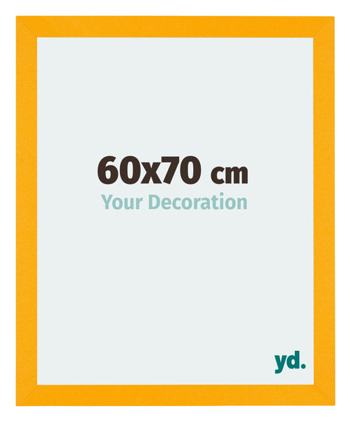 Mura MDF Photo Frame 60x70cm Yellow Front Size | Yourdecoration.co.uk