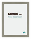 Mura MDF Photo Frame 60x80cm Gray Front Size | Yourdecoration.co.uk