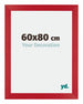 Mura MDF Photo Frame 60x80cm Red Front Size | Yourdecoration.co.uk