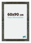 Mura MDF Photo Frame 60x90cm Blue Gold Melange Front Size | Yourdecoration.co.uk