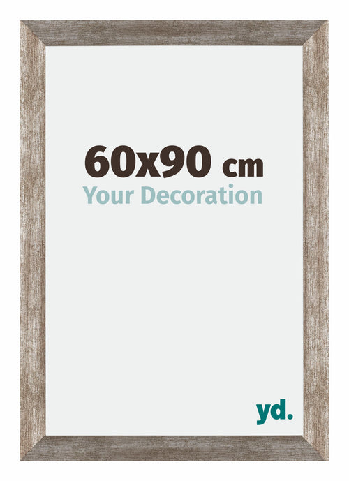 Mura MDF Photo Frame 60x90cm Metal Vintage Front Size | Yourdecoration.co.uk