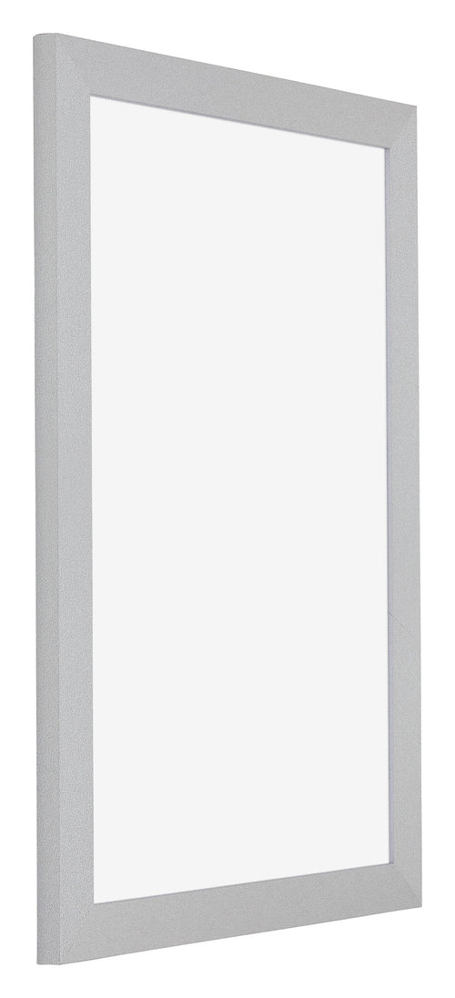 Mura MDF Photo Frame 60x90cm Silver Matte Front Oblique | Yourdecoration.co.uk