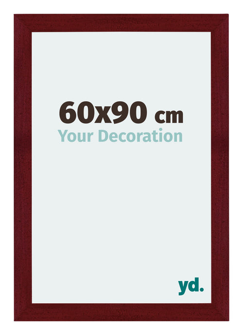 Mura MDF Photo Frame 60x90cm Winered Wiped Front Size | Yourdecoration.co.uk