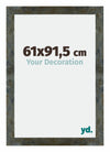 Mura MDF Photo Frame 61x91 5cm Blue Gold Melange Front Size | Yourdecoration.co.uk