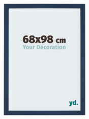 Mura MDF Photo Frame 68x98cm Dark Blue Swept Front Size | Yourdecoration.co.uk