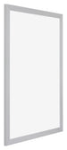 Mura MDF Photo Frame 70x100cm Silver Matte Front Oblique | Yourdecoration.co.uk