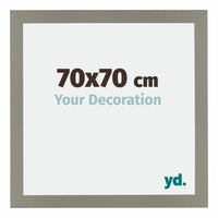 Mura MDF Photo Frame 70x70cm Gray Front Size | Yourdecoration.co.uk