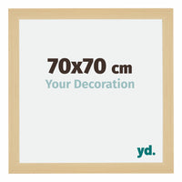 Mura MDF Photo Frame 70x70cm Maple Decor Front Size | Yourdecoration.co.uk
