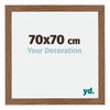 Mura MDF Photo Frame 70x70cm Oak Rustic Front Size | Yourdecoration.co.uk