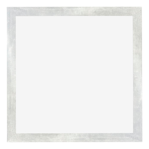 Mura MDF Photo Frame 70x70cm Silver Glossy Vintage Front | Yourdecoration.co.uk