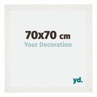 Mura MDF Photo Frame 70x70cm White Wiped Front Size | Yourdecoration.co.uk