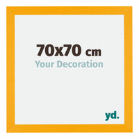 Mura MDF Photo Frame 70x70cm Yellow Front Size | Yourdecoration.co.uk